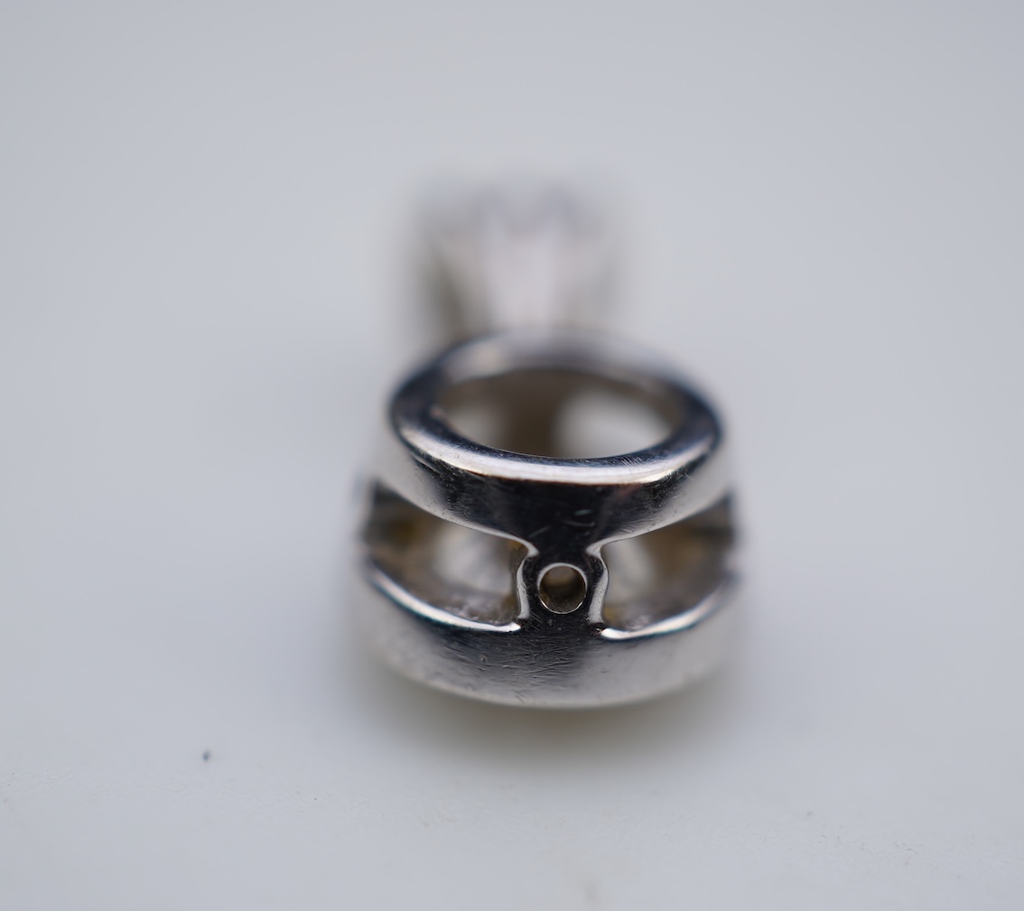 A diamond pendant